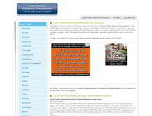 Tablet Screenshot of freetattooremovalprograms.com